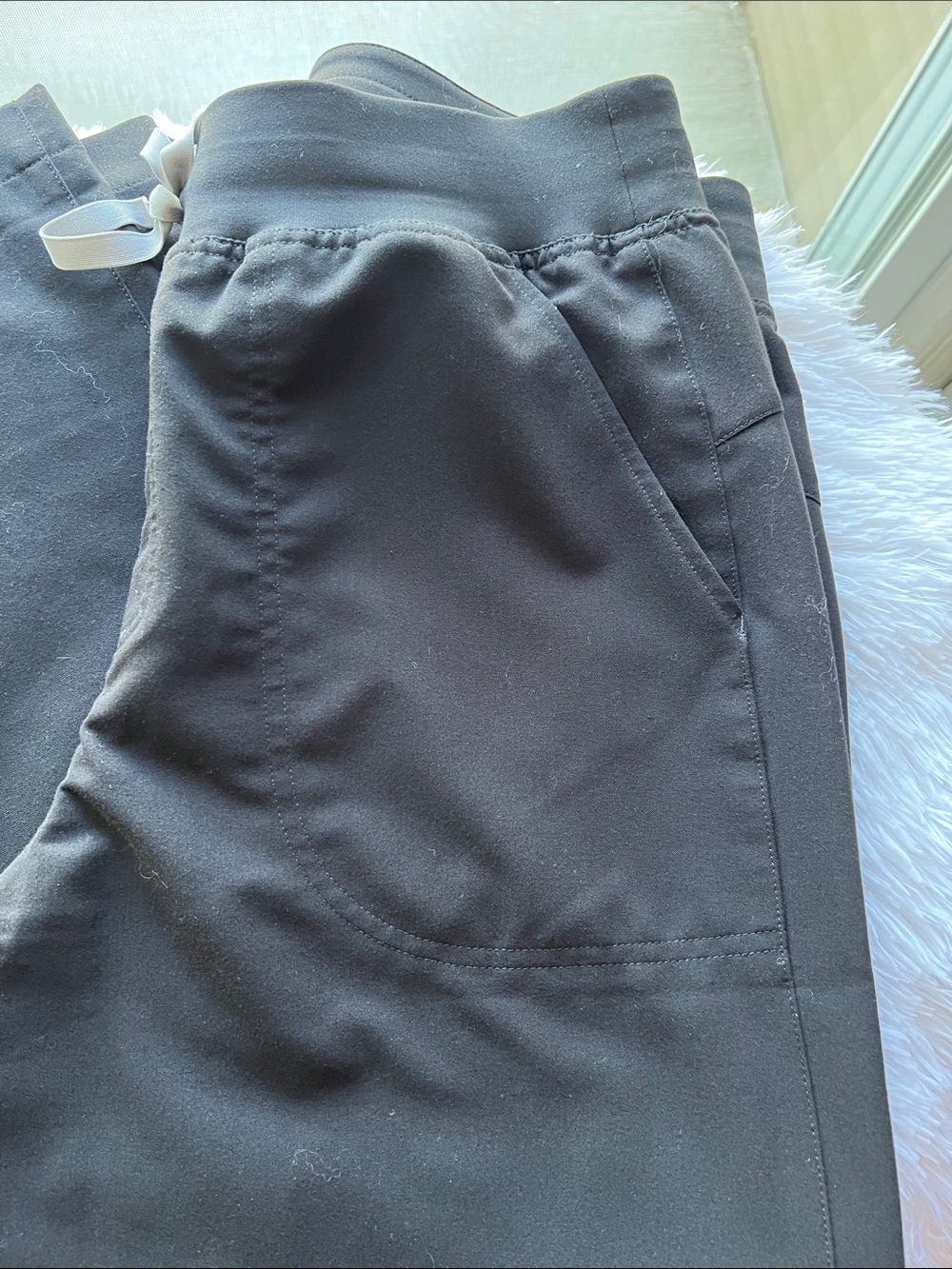 Isabel High Rise Wide Leg Scrub Pants - Picture 2 of 6